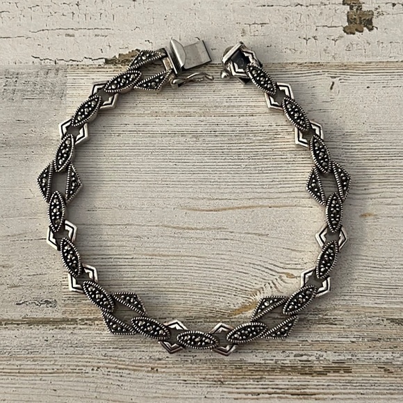 Judith Jack Jewelry - Judith Jack Sterling Silver Marcasite Bracelet.